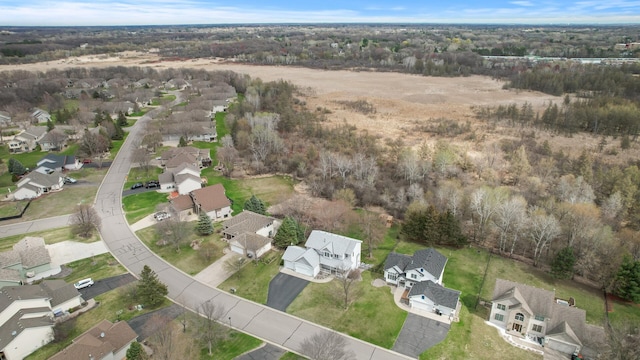 drone / aerial view featuring a residential view