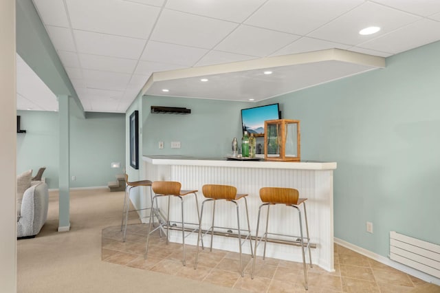 1310 Vine Pl, Orono, MN 55364 - indoor dry bar with baseboards and a paneled ceiling