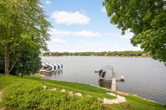 1310 Vine Pl, Orono, MN 55364 - dock area featuring a water view
