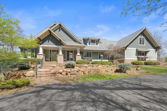 184 Starrwood, Hudson, WI 54016 - craftsman inspired home featuring covered porch and stone siding