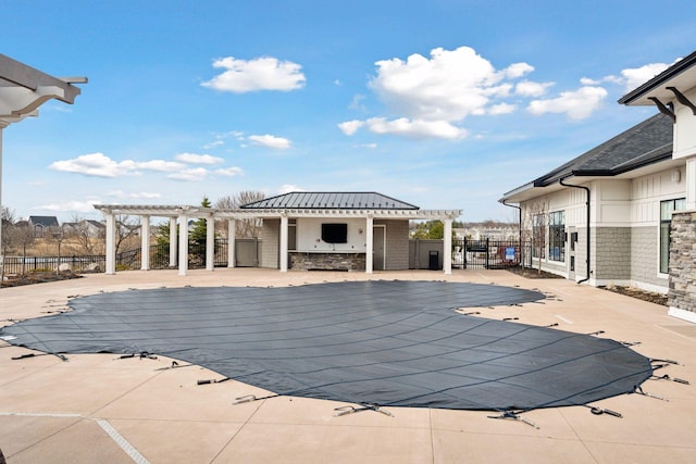 19477 102nd Pl, Corcoran, MN 55374 - view of pool with a pergola and a patio area