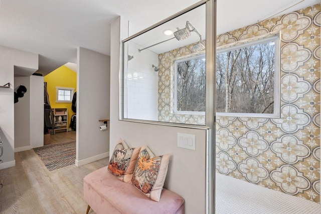 18837 Ogden St NW, Elk River, MN 55330 - full bath with wood finished floors and a shower