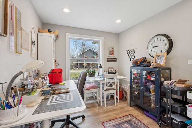 18837 Ogden St NW, Elk River, MN 55330 - office with wood finished floors and recessed lighting