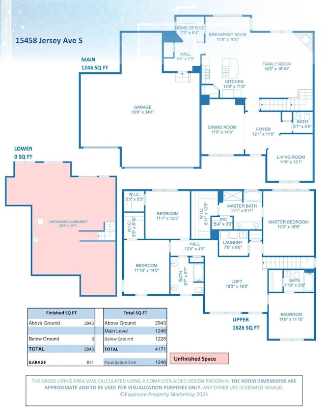 15485 Jersey Ave S, Savage, MN 55378 - view of home floor plan