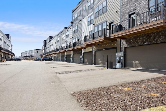 view of property with a garage