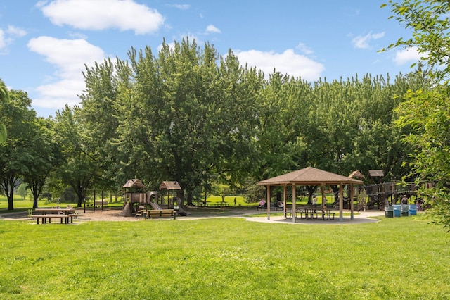 5352 15th Ave S, Minneapolis, MN 55417 - view of property's community with a gazebo and a lawn