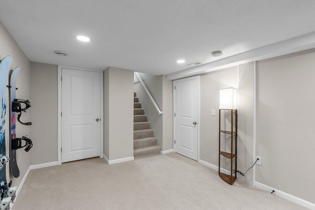 1332 Jersey Ave S, Saint Louis Park, MN 55426 - finished below grade area with baseboards, carpet flooring, and recessed lighting
