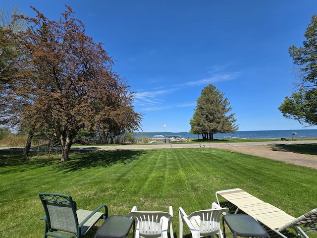 16099 Twilight Rd, Kathio Twp, MN 56359 - view of grassy yard with a water view
