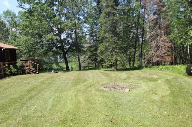 42491 432nd Ln, Aitkin, MN 56431 - view of yard with a deck