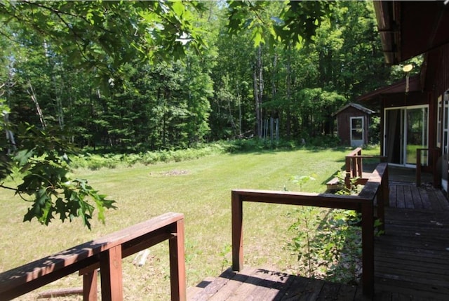 42491 432nd Ln, Aitkin, MN 56431 - view of yard featuring a deck