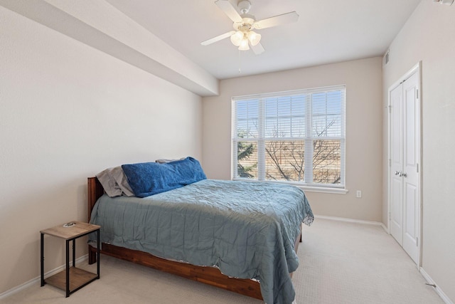 13560 Technology Dr Unit 1210, Eden Prairie, MN 55344 - bedroom featuring light colored carpet and a ceiling fan