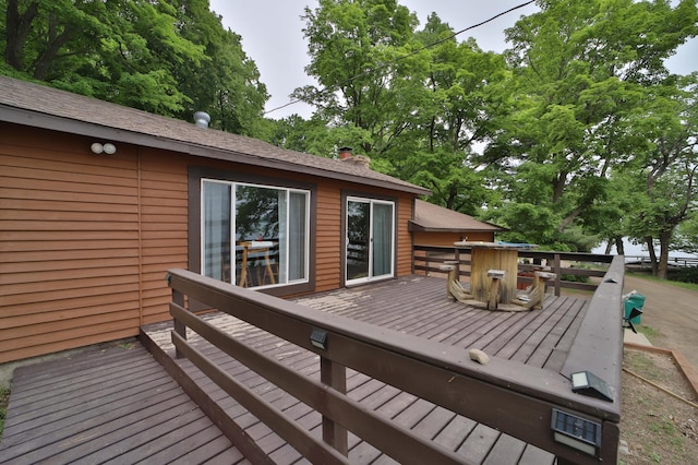 27672 Little Whitefish Rd, Garrison, MN 56450 - view of wooden terrace