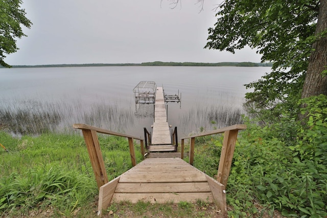 27672 Little Whitefish Rd, Garrison, MN 56450 - dock area featuring a water view
