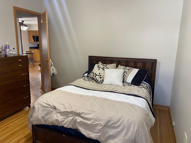 713 Maple Dr, Aurora, MN 55705 - bedroom with light wood finished floors