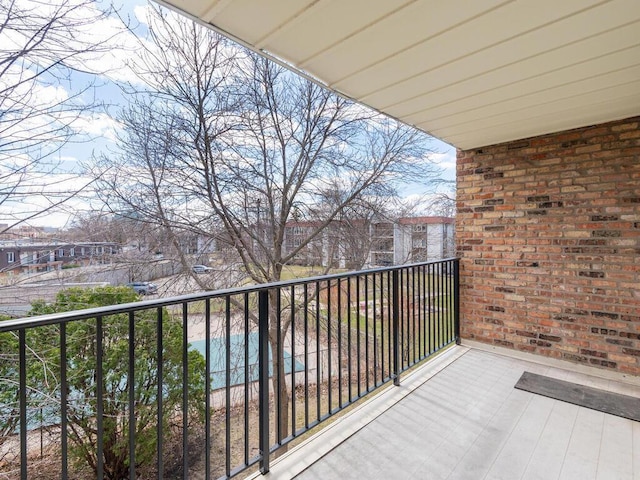 4351 Parklawn Ave Unit 209E, Edina, MN 55435 - balcony with view of pool area