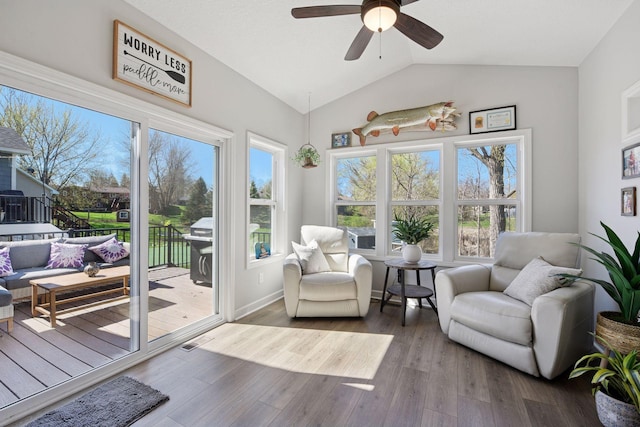 view of sunroom