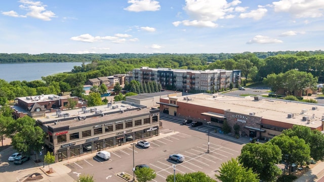 1519 80th St, Victoria, MN 55386 - drone / aerial view of a large body of water and a heavily wooded area