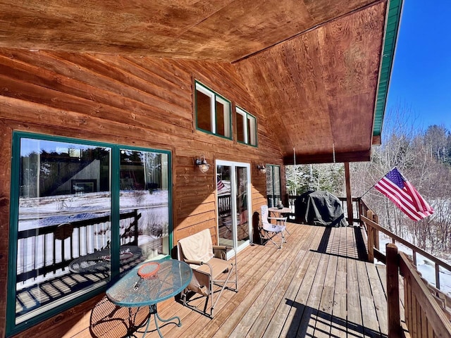 4832 Ambassador Point Ct, Leiding Twp, MN 55771 - view of wooden terrace