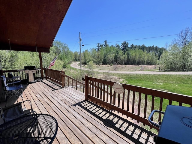 4832 Ambassador Point Ct, Leiding Twp, MN 55771 - deck featuring a lawn