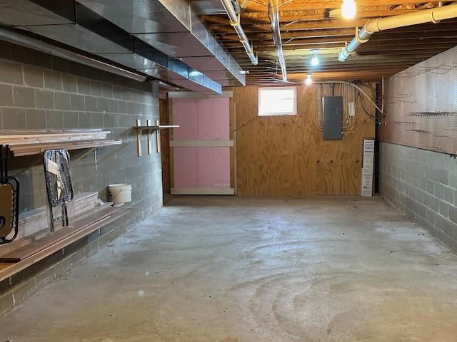 16335 County Road 2, Brainerd, MN 56401 - below grade area with electric panel and concrete block wall