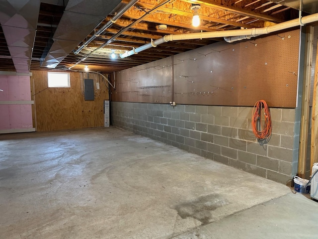 16335 County Road 2, Brainerd, MN 56401 - below grade area featuring electric panel and concrete block wall