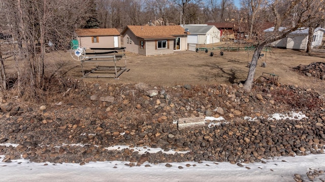 5591 Wildwood Ave, Isle, MN 56342 - view of yard covered in snow