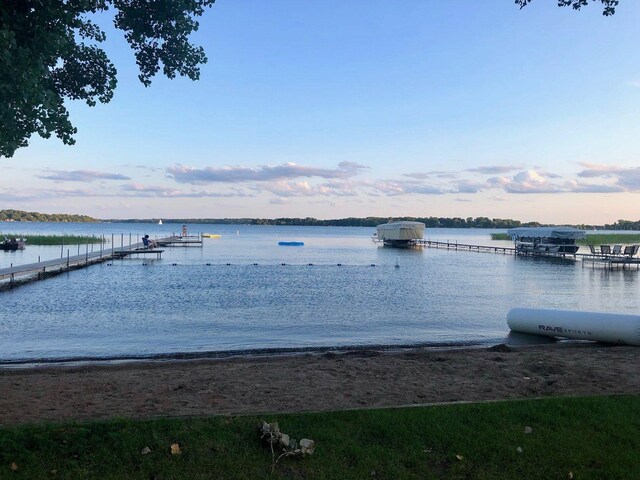 5234 Grand Ave, White Bear Twp, MN 55110 - property view of water featuring a boat dock