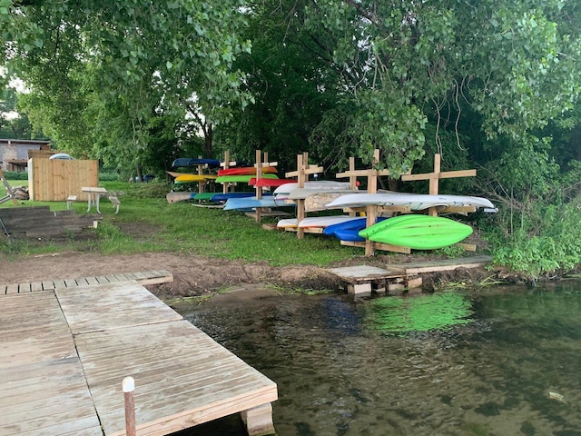 5234 Grand Ave, White Bear Twp, MN 55110 - view of dock with a water view
