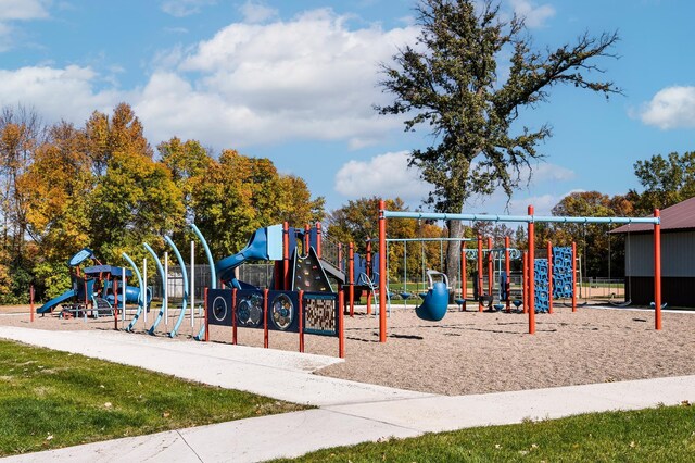 view of communal playground