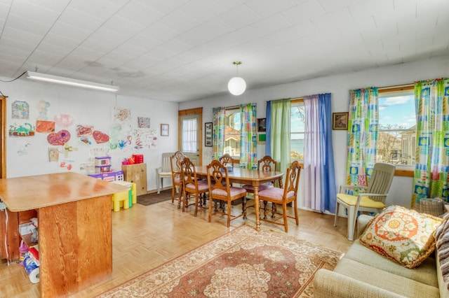 view of dining space