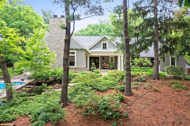 6601 Blackfoot Pass, Edina, MN 55439 - view of front of property featuring an outdoor pool and a chimney