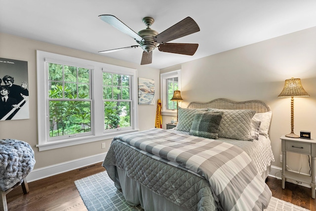 6601 Blackfoot Pass, Edina, MN 55439 - bedroom with baseboards, visible vents, and wood finished floors