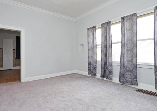 665 Bedford St, Saint Paul, MN 55130 - carpeted empty room featuring crown molding and baseboards
