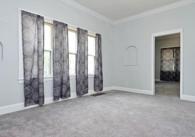 665 Bedford St, Saint Paul, MN 55130 - unfurnished room featuring ornamental molding and carpet floors