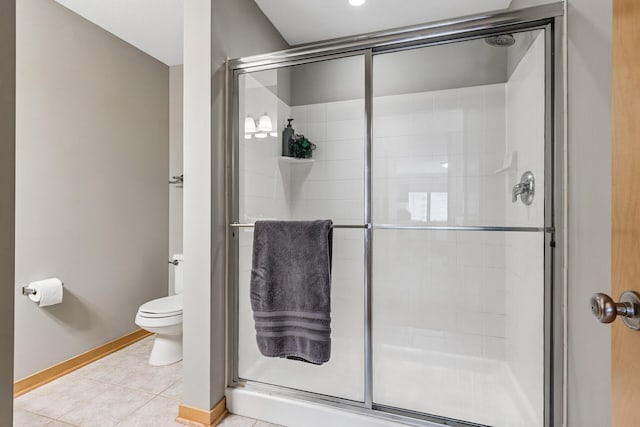 294 Spring St, Saint Paul, MN 55102 - full bathroom with a stall shower and tile patterned floors