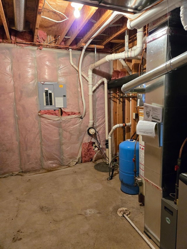 utility room featuring electric panel