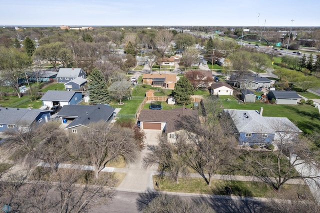 1922 18th St S, Fargo, ND 58103 - aerial overview of property's location with nearby suburban area