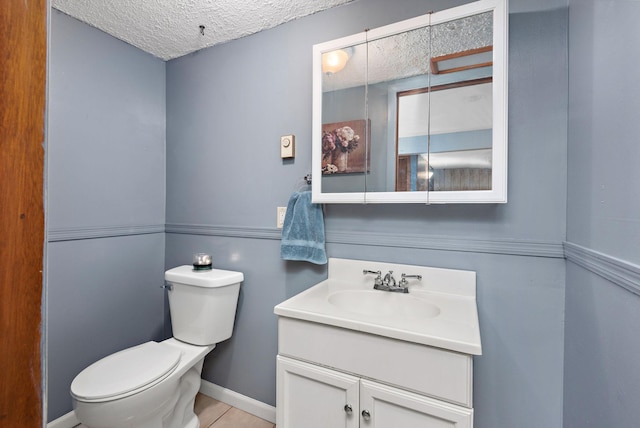 113 Oak Ave SW, Saint Michael, MN 55376 - half bathroom featuring vanity and a textured ceiling