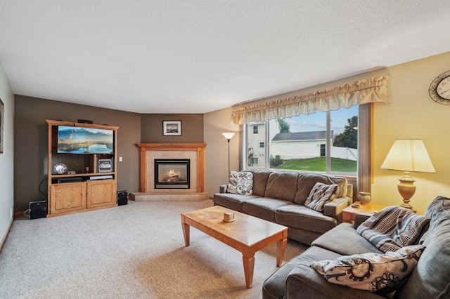 579 Maple Knoll Cir NW, Saint Michael, MN 55376 - carpeted living area featuring a fireplace