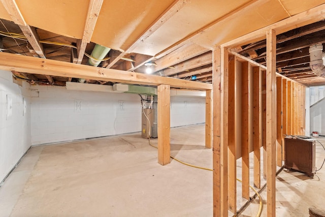 12005 Stacy Trl, Lindstrom, MN 55013 - unfinished basement with water heater