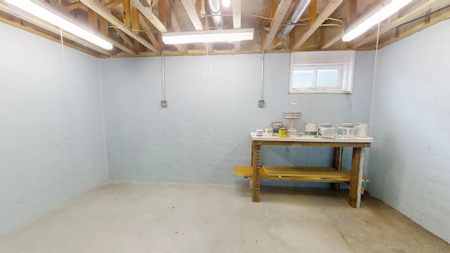 view of basement