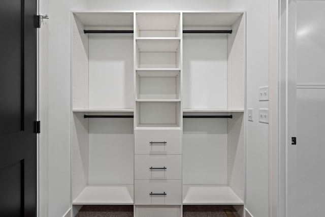 view of closet