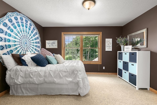1301 Pondview Ln, Saint Joseph, MN 56374 - carpeted bedroom with baseboards and a textured ceiling