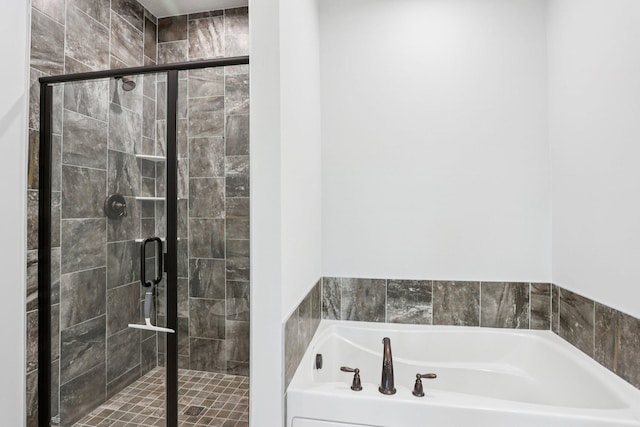 4600 Foxglove Dr, Minnetrista, MN 55331 - full bathroom with a garden tub and a shower stall