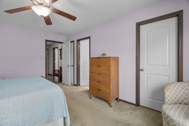 5234 Sundial Ln, Woodbury, MN 55129 - bedroom with light carpet and ceiling fan