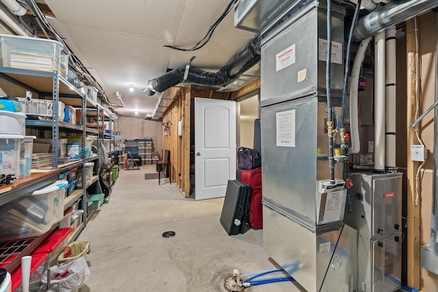 5234 Sundial Ln, Woodbury, MN 55129 - unfinished basement with heating unit