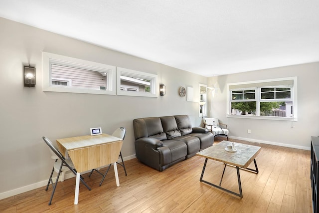 5441 44th Ave S, Minneapolis, MN 55417 - living room with plenty of natural light, light wood finished floors, and baseboards