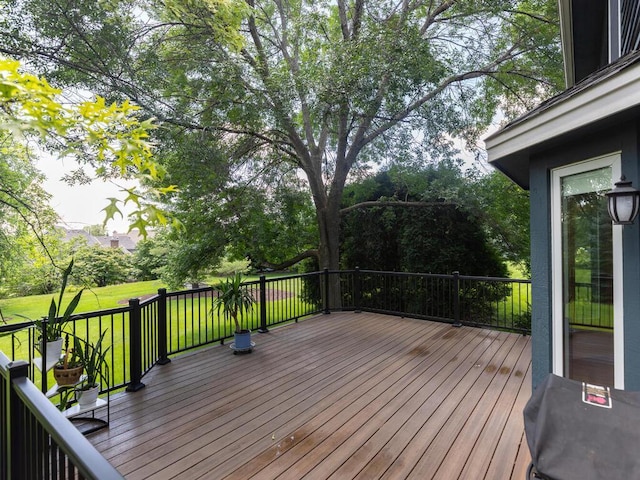 8118 Currant Pl, Eden Prairie, MN 55347 - wooden terrace with a yard