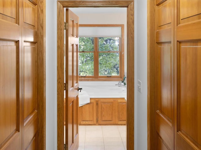 8118 Currant Pl, Eden Prairie, MN 55347 - hallway with light tile patterned floors