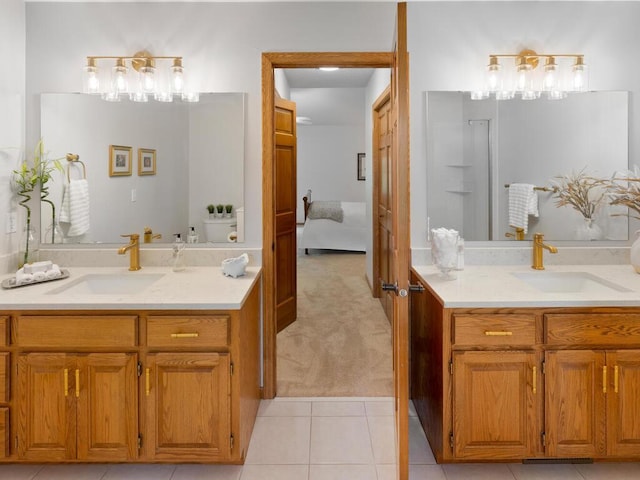8118 Currant Pl, Eden Prairie, MN 55347 - ensuite bathroom with vanity and tile patterned floors